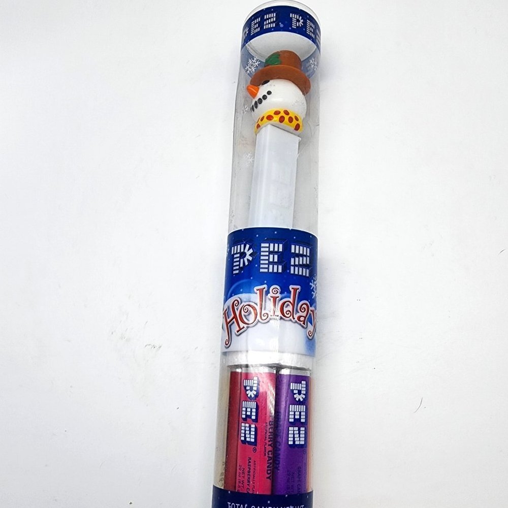 PEZ Holiday Snowman Candy and Dispenser 2008 NWT